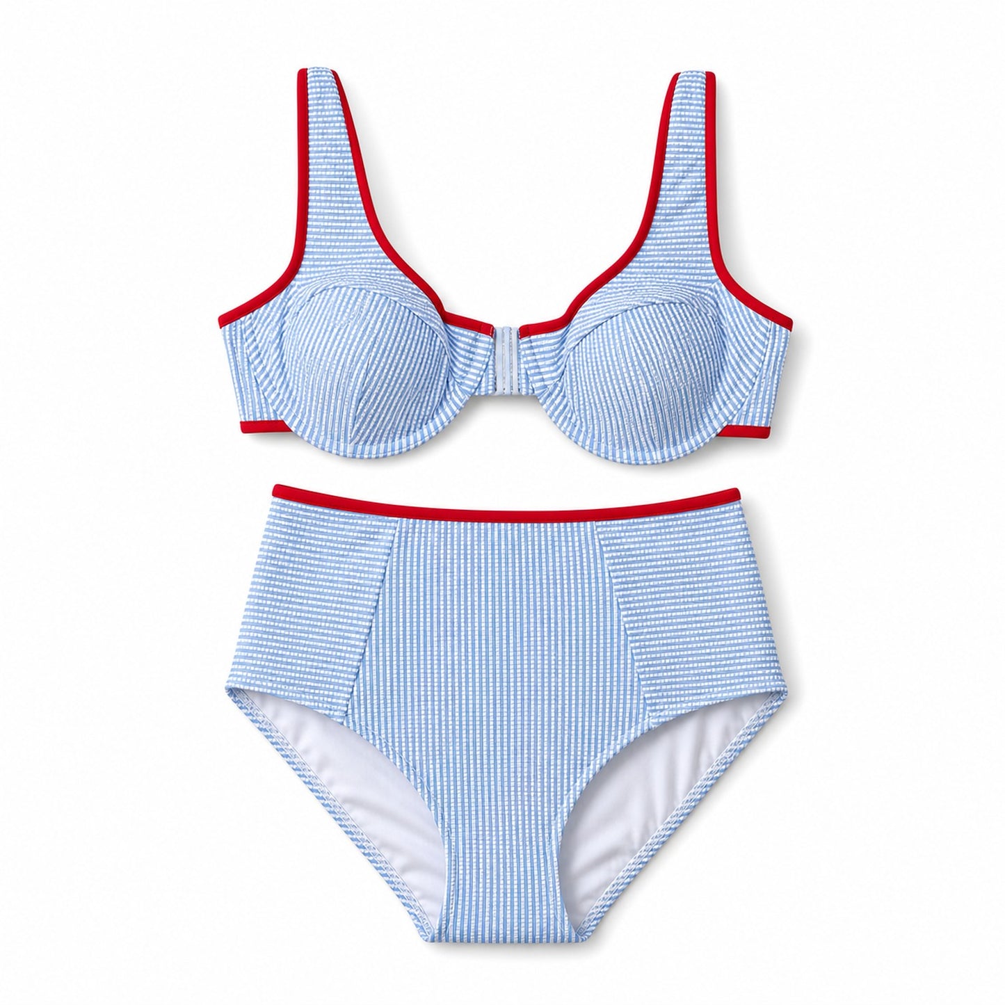 Coast Tempo Poolline Bikini Set close fabric and construction detail
